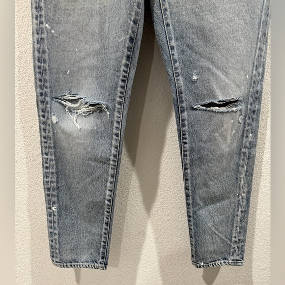 NWT Moussy Vintage Mv Maverick Tapered-Mid Jeans Light Blue III Made in Japan 26 - Picture 6 of 16